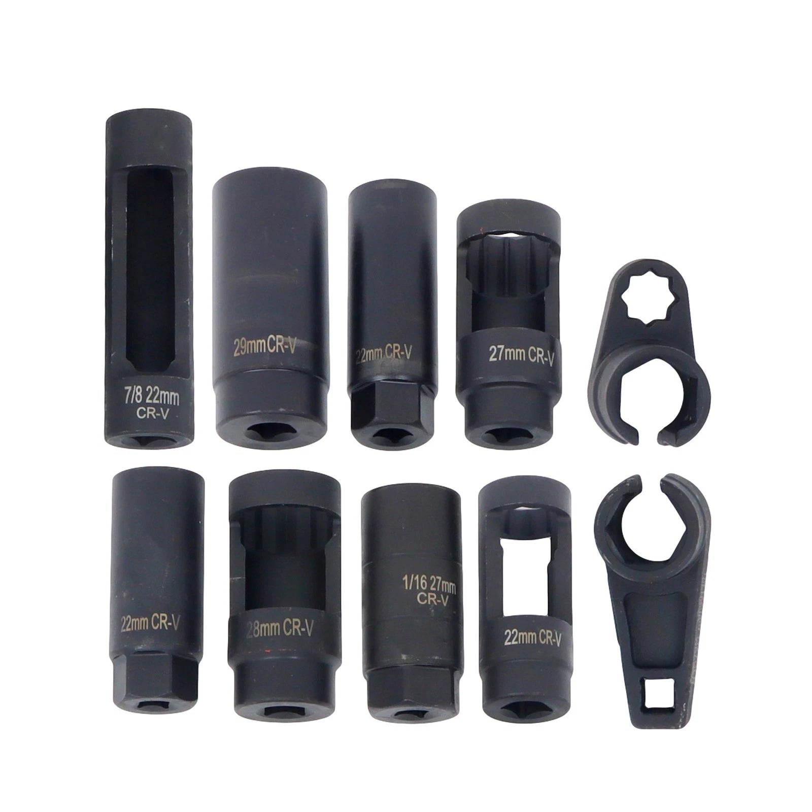 10pcs Oxygen Sensor Socket Set for Universal Vehicles