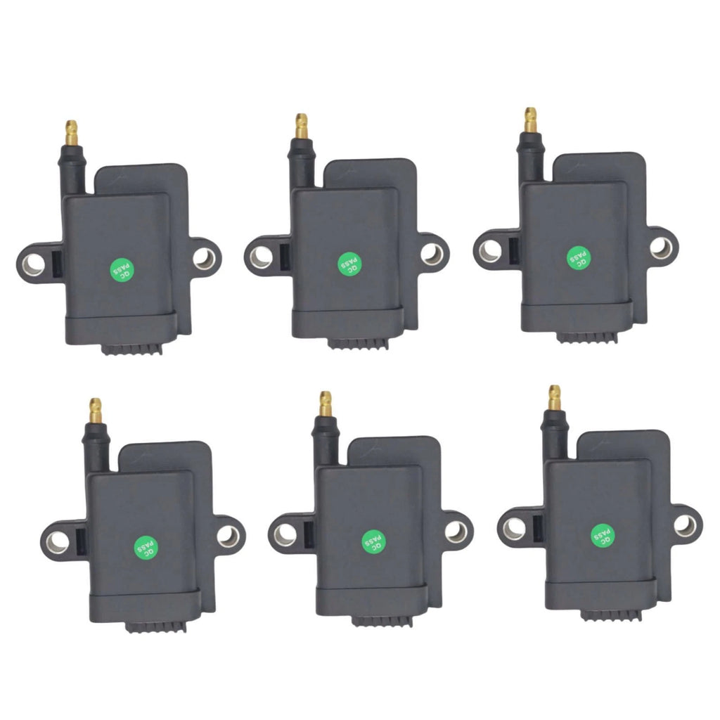 Set of 6 Ignition Coils for Mercury Optimax 300 (2000–2006) 8M0077471 339-879984T00 300-879984T01