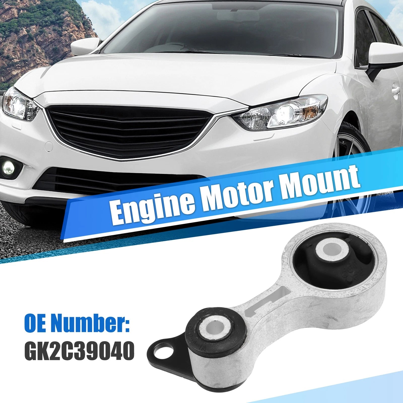 Engine Motor Mount Front Left OEM Replacement for Mazda 6 (2003–2008)
