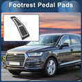 Footrest Pedal Cover Set for Audi Q7 (2015–2024) Automatic Manual Silver