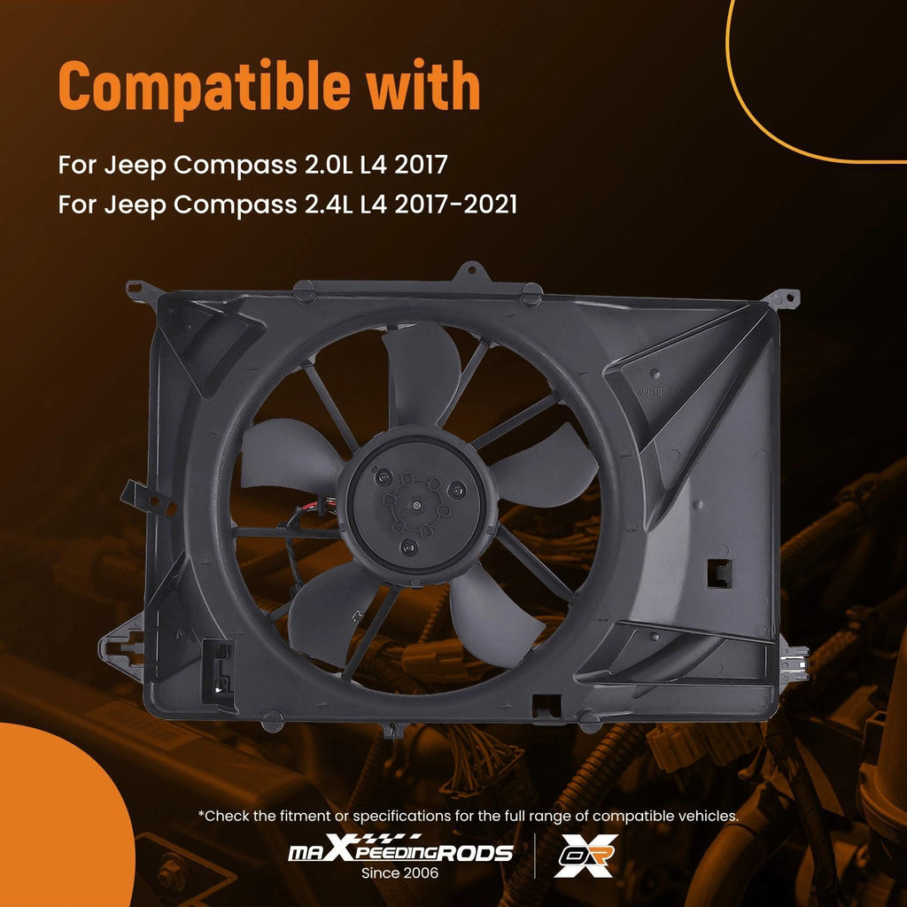 Engine Radiator Cooling Fan Assembly for Jeep Compass (2017–2021) 68249185AB