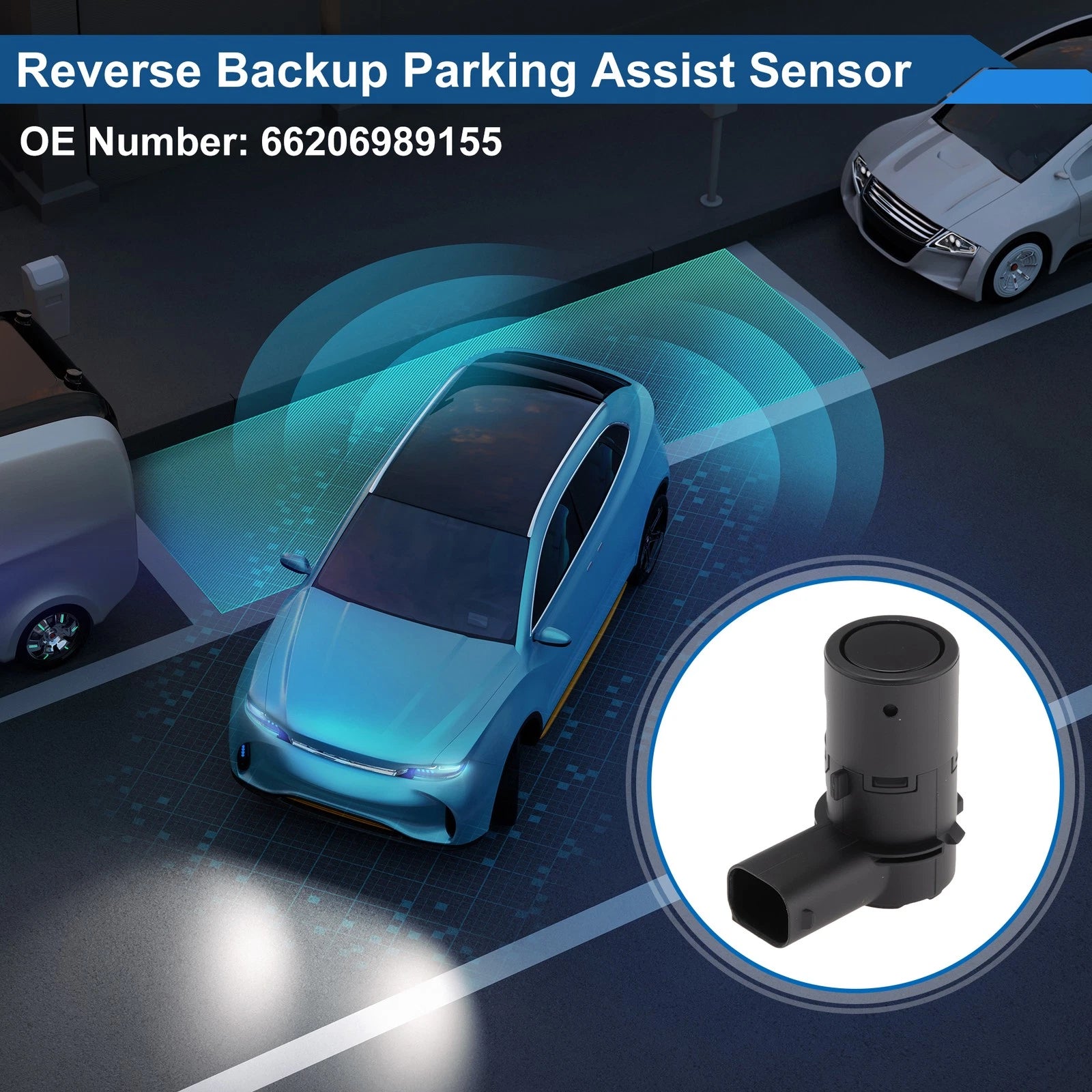 1 Pc Reverse Backup Parking Sensor for BMW 7 Series E65 (2001–2008) No.66206989155