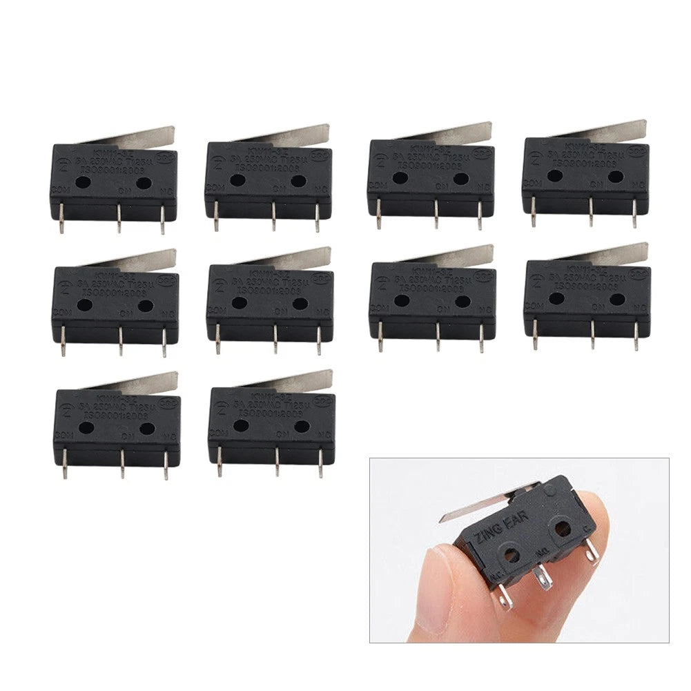 10 Pcs Mini Micro Switch 1NO 1NC for AC 300V