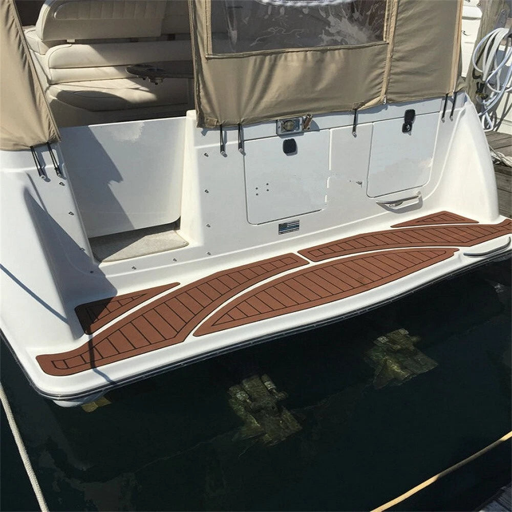 Swim Platform Cockpit Pad for Maxum 3000 SCR (1999) - EVA Faux Foam Teak Deck