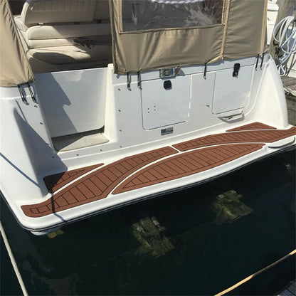 Swim Platform Cockpit Pad for Maxum 3000 SCR (1999) - EVA Faux Foam Teak Deck