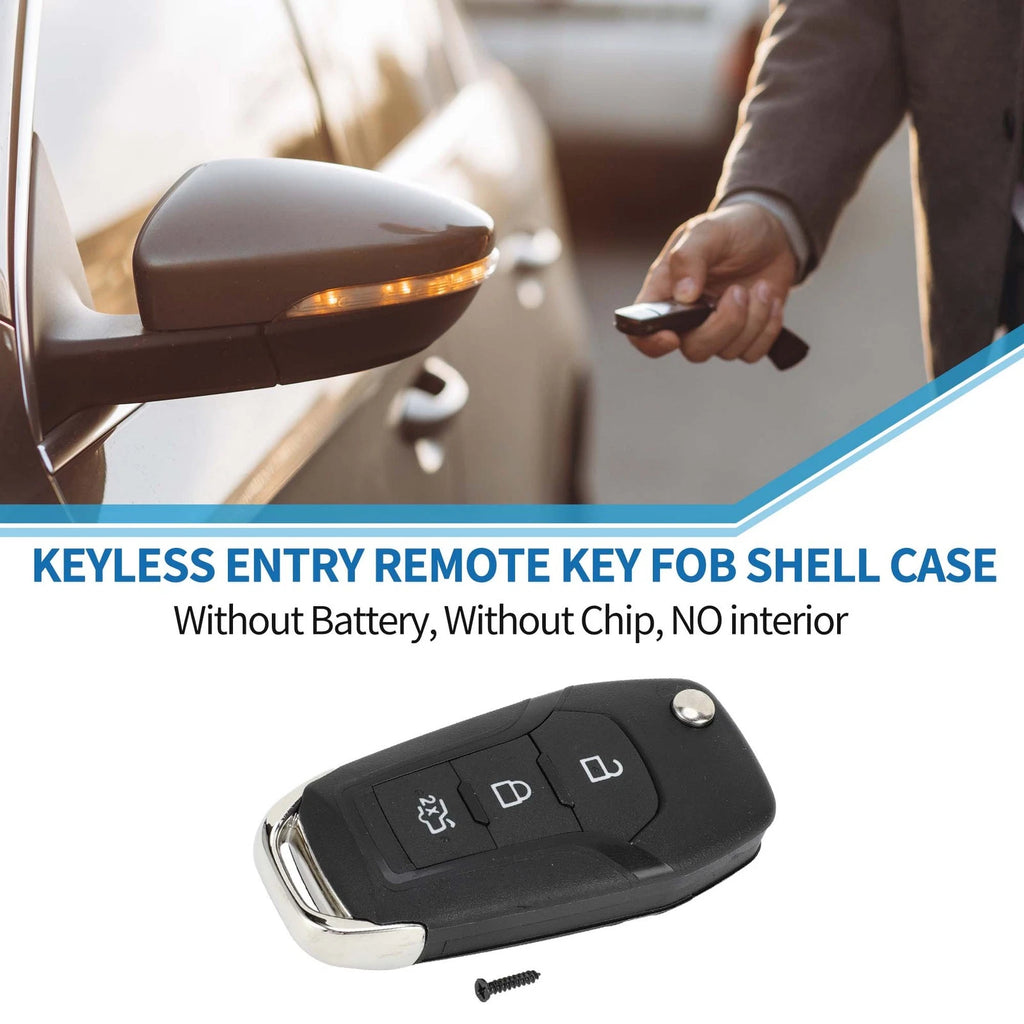 Keyless Entry Remote Key Shell Case for Ford Ka Fiesta Focus Transit (2011–2018)
