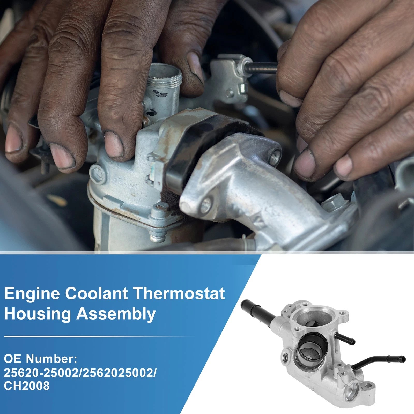 Engine Coolant Thermostat Housing Replacement for Hyundai Sonata (2011–2019)