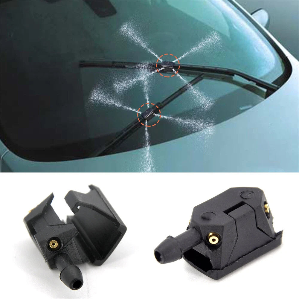 2X Front Windscreen Wiper Arm Washer Nozzle Jets 9mm Width 4mm Thickness
