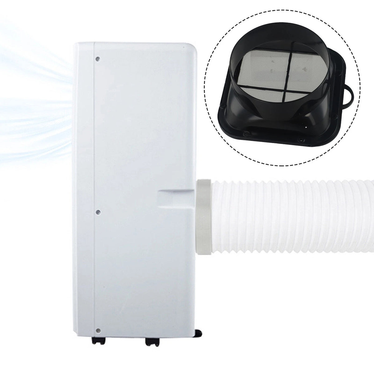 Wall Mounted Flange Duct Fan Hose Connector for Indoor Air Ventilation