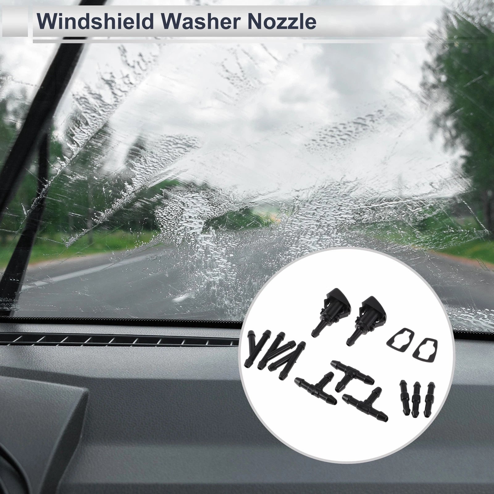 Windshield Washer Nozzle 3 Way Connector for Subaru Outback (2005–2014)