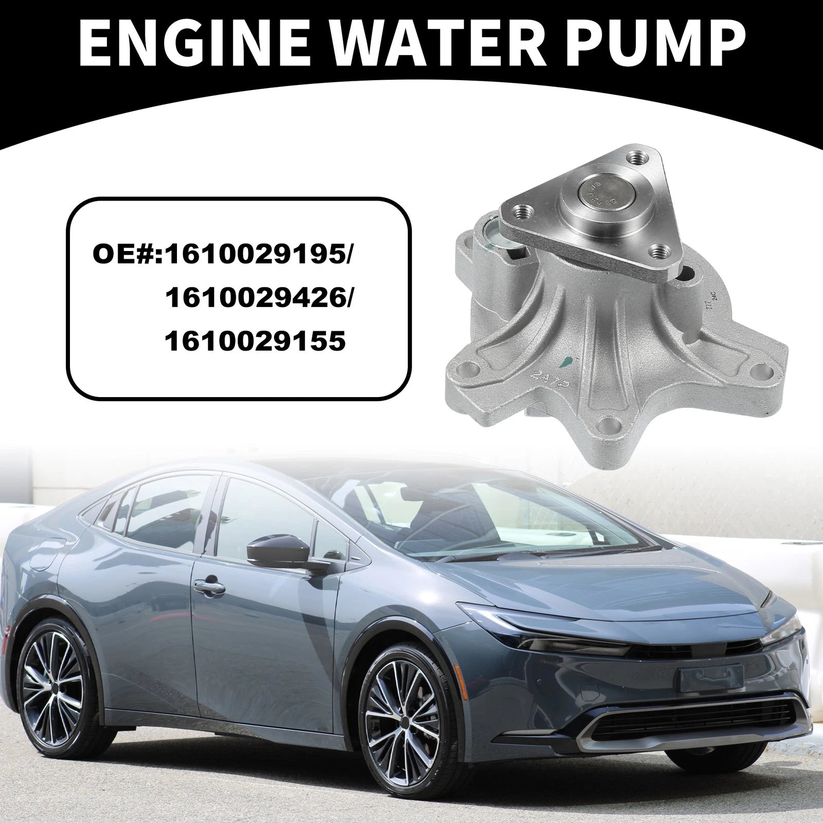 Water Pump Replacement with Gasket Kit for Toyota Echo (2000–2005)