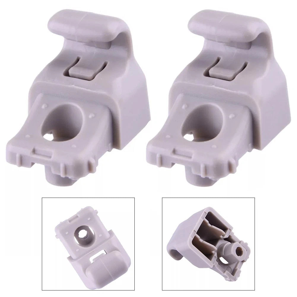 2X Visor Bracket Clamps for Tesla Model 3 (2017–2023) - Grey