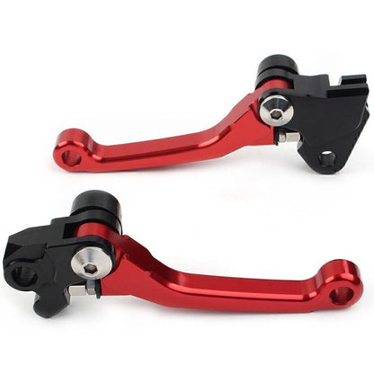 Pivot Dirt Clutch Brake Levers for Kawasaki KX450F (2006–2012) - Red