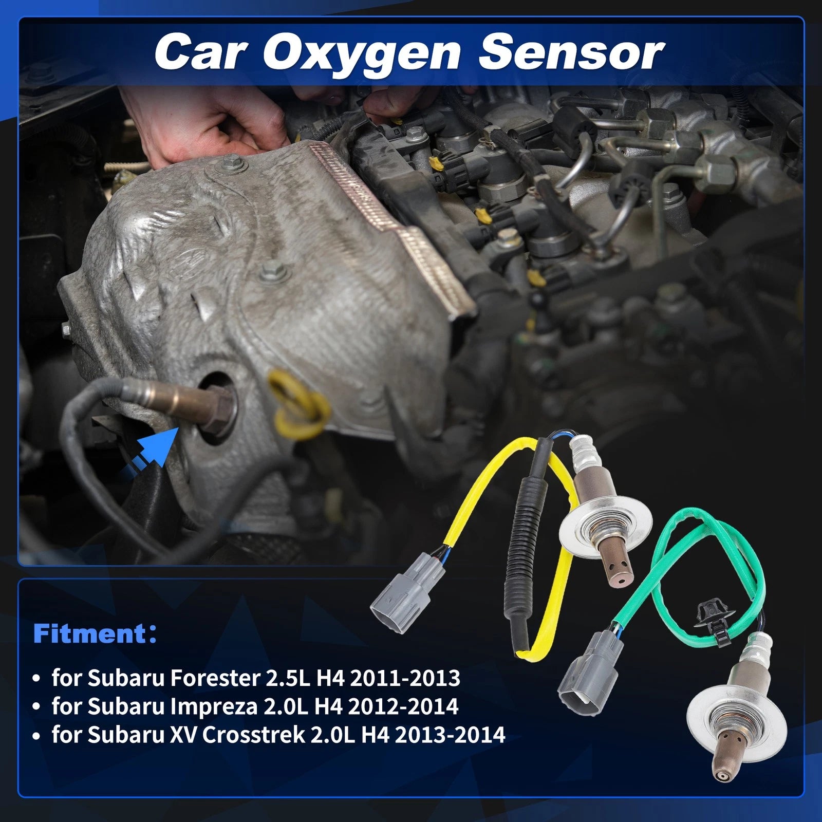 Upstream Downstream Oxygen Sensor 2pcs Replacement for Subaru Forester (2011–2013)