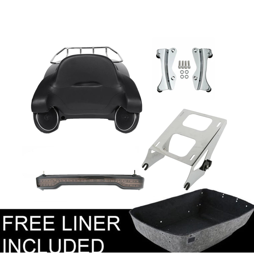 Trunk Pad Tail Light Speakers Mount Rack for Harley Road Glide (2014–2026)