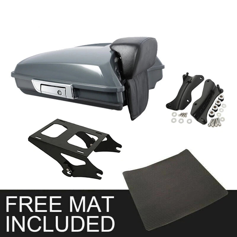 Razor Trunk Pad Mount Docking for Harley CVO Road Glide (2014–2026) Gunship Gray