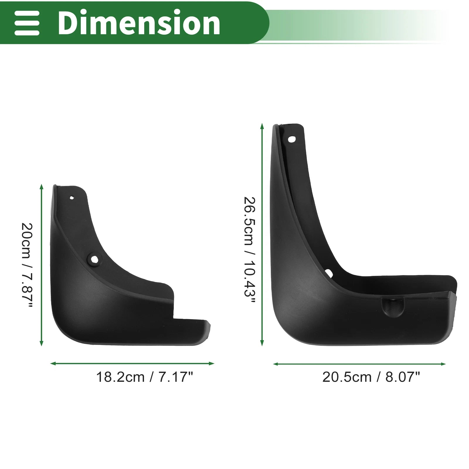 Mud Flaps Splash Guards for Kia KX1 (2019–2022) W/ Mount Accessories
