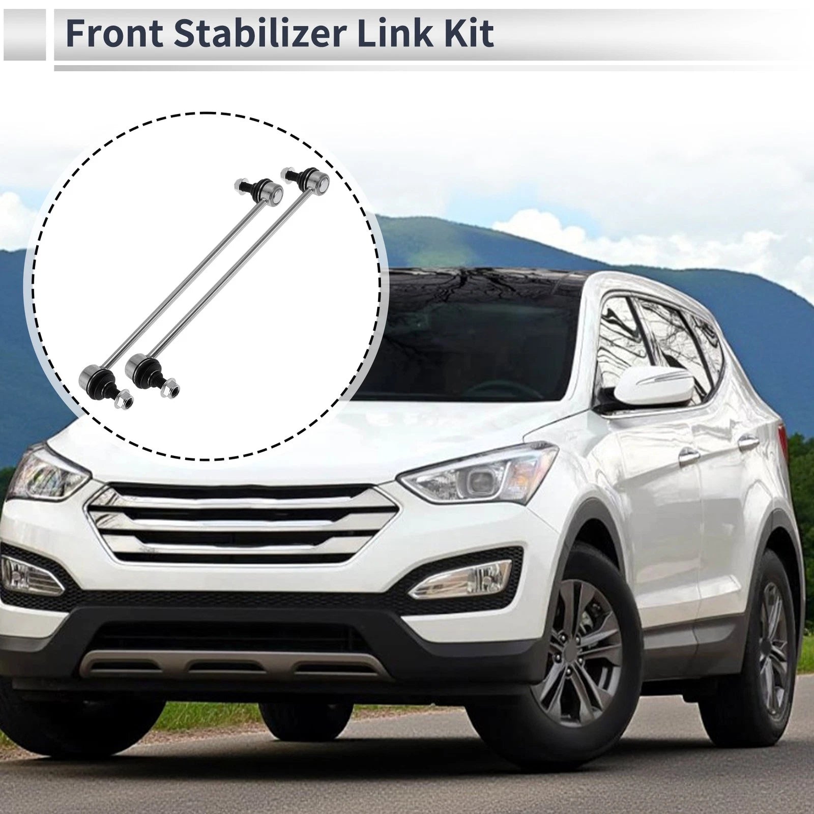 Front Stabilizer Bar Links No Bushing for Hyundai Santa Fe (2013–2018)