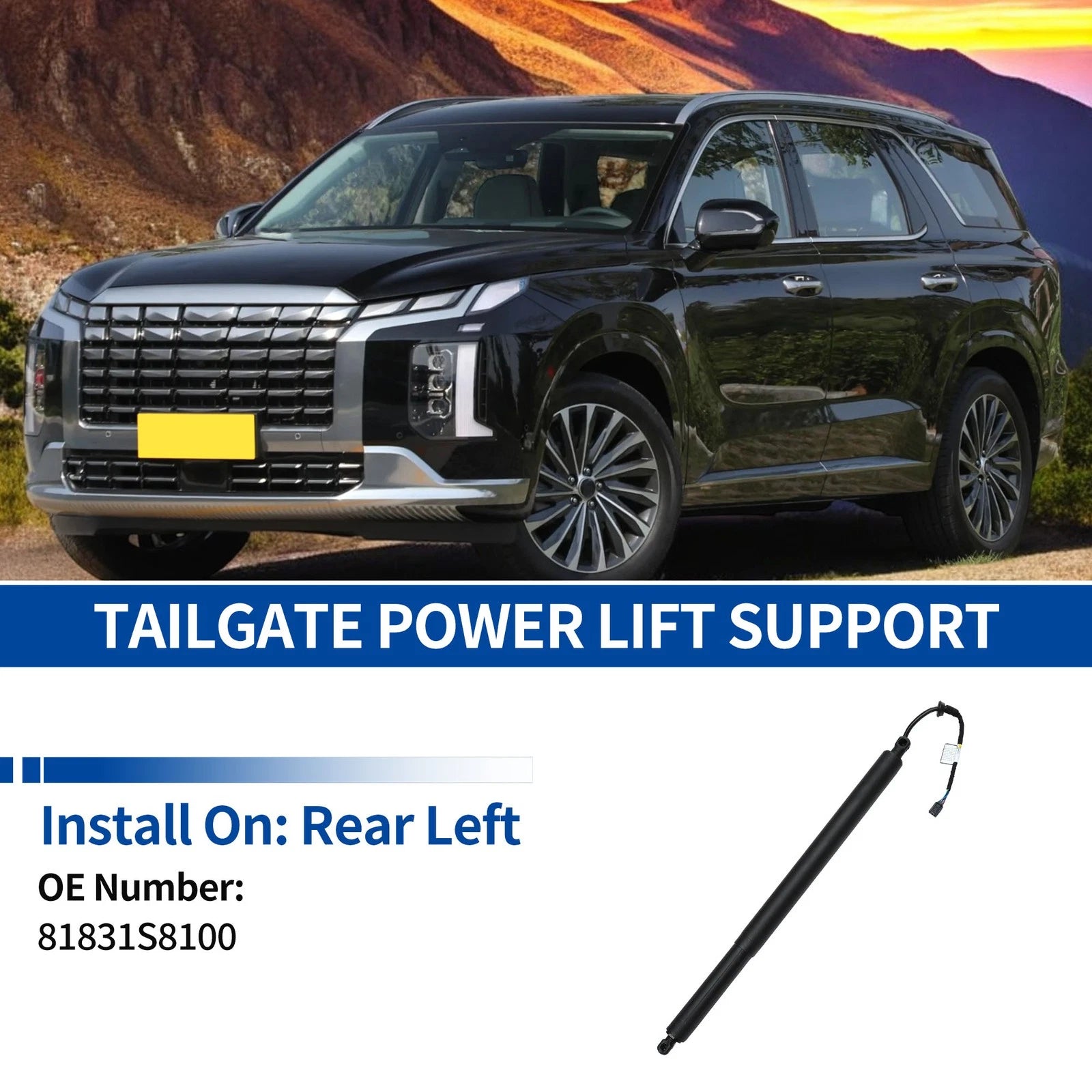 Rear LH Power Liftgate Support Replacement for Hyundai Palisade 2020-2024