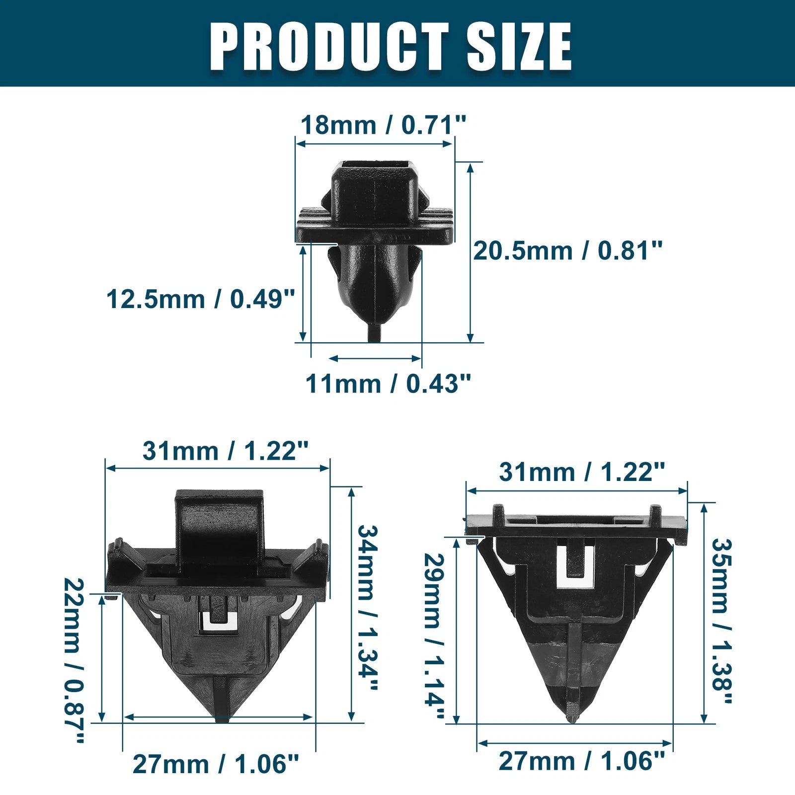 Fender Liner Clips Replacement Kit for Toyota FJ Cruiser (2007–2014)