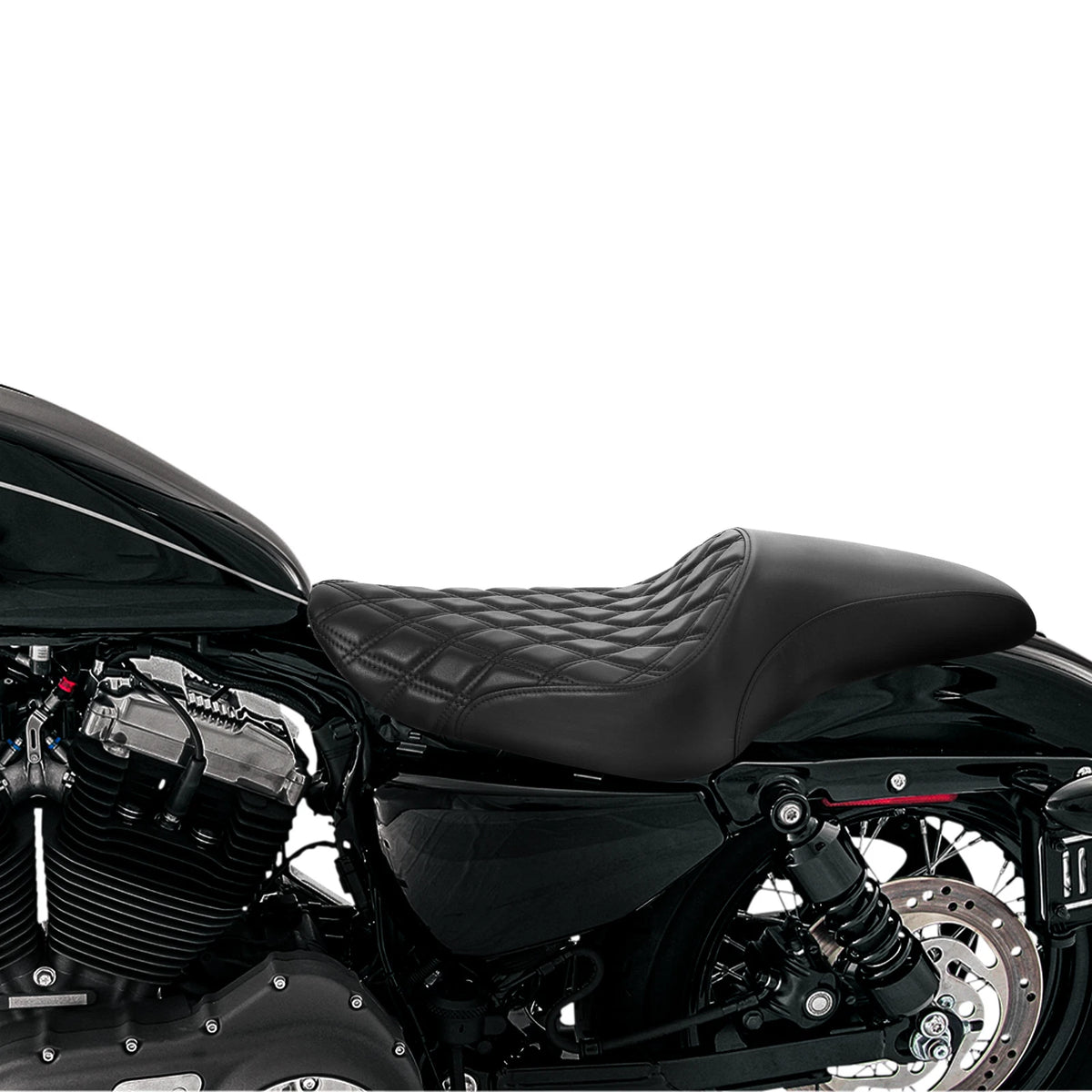Rider Driver & Passenger Seat for Harley Sportster 883 1200 (2004–2022)