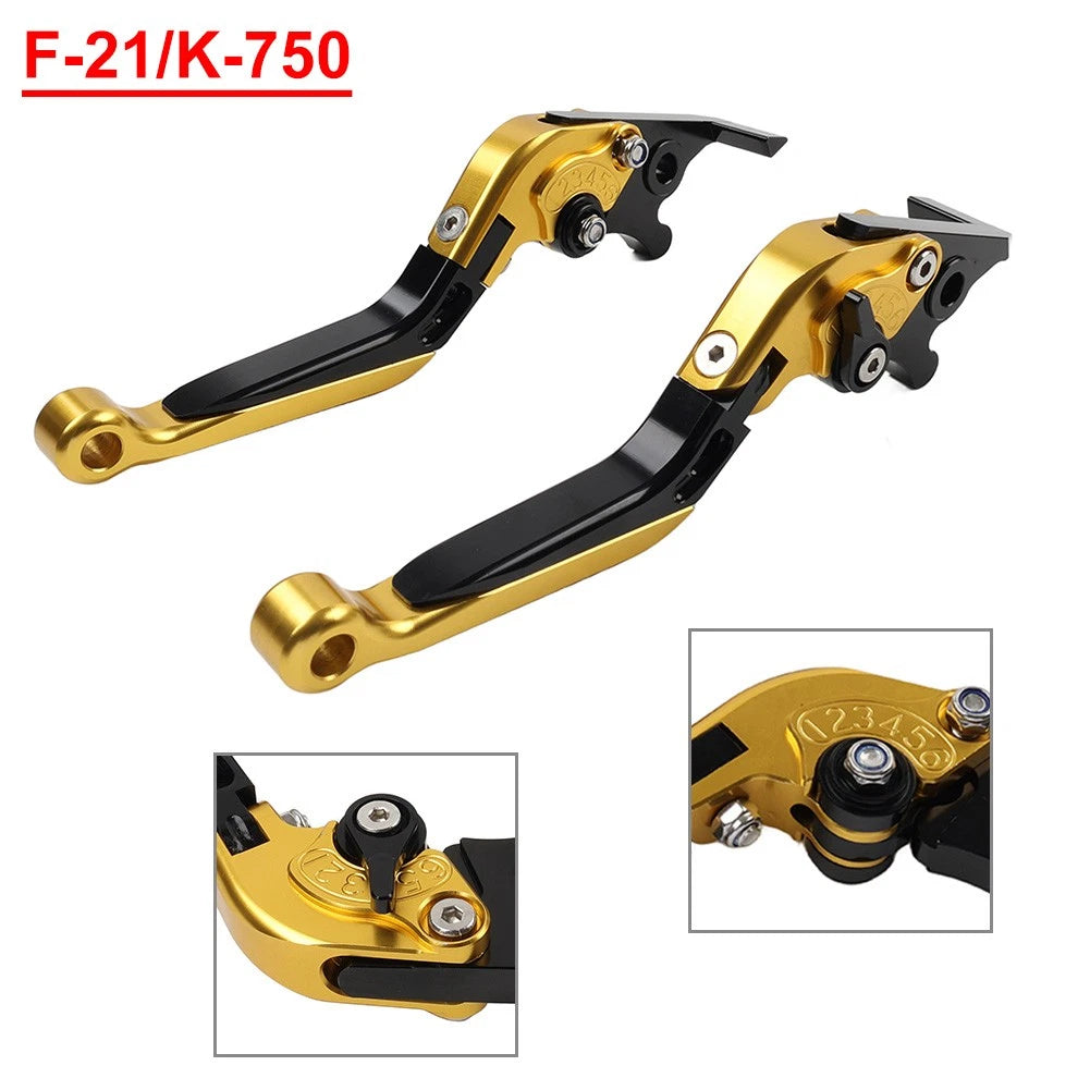 Folding Extendable Brake Clutch Levers for Kawasaki Z650 Z900 (2017–2022)