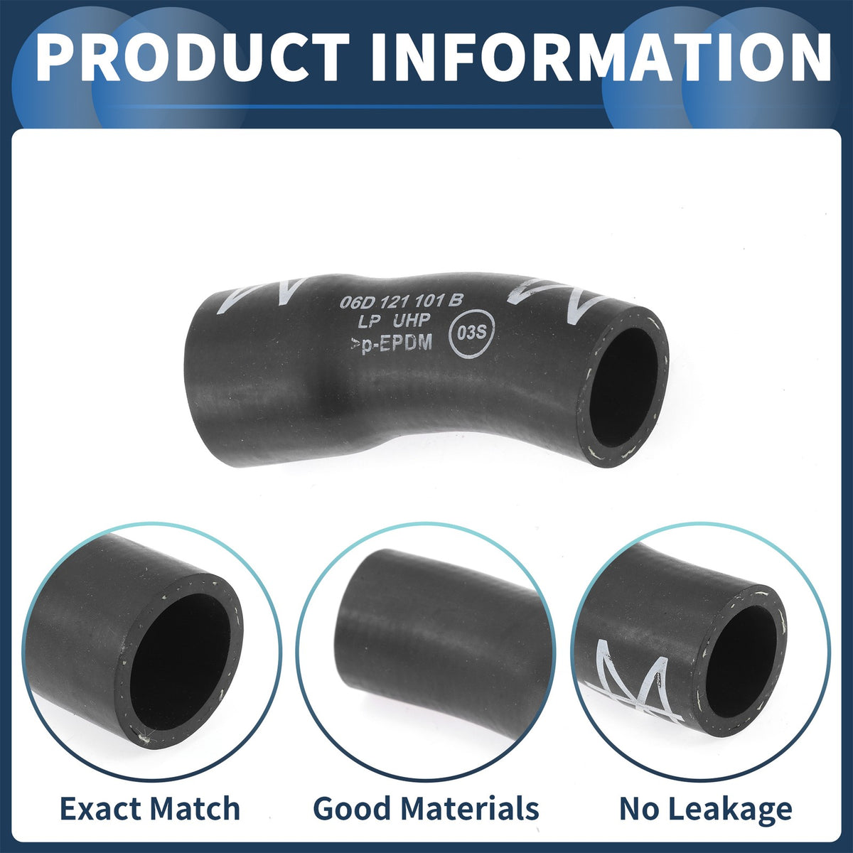 Radiator Hose Replacement for Audi A4 2.0L Sedan 2007–2008