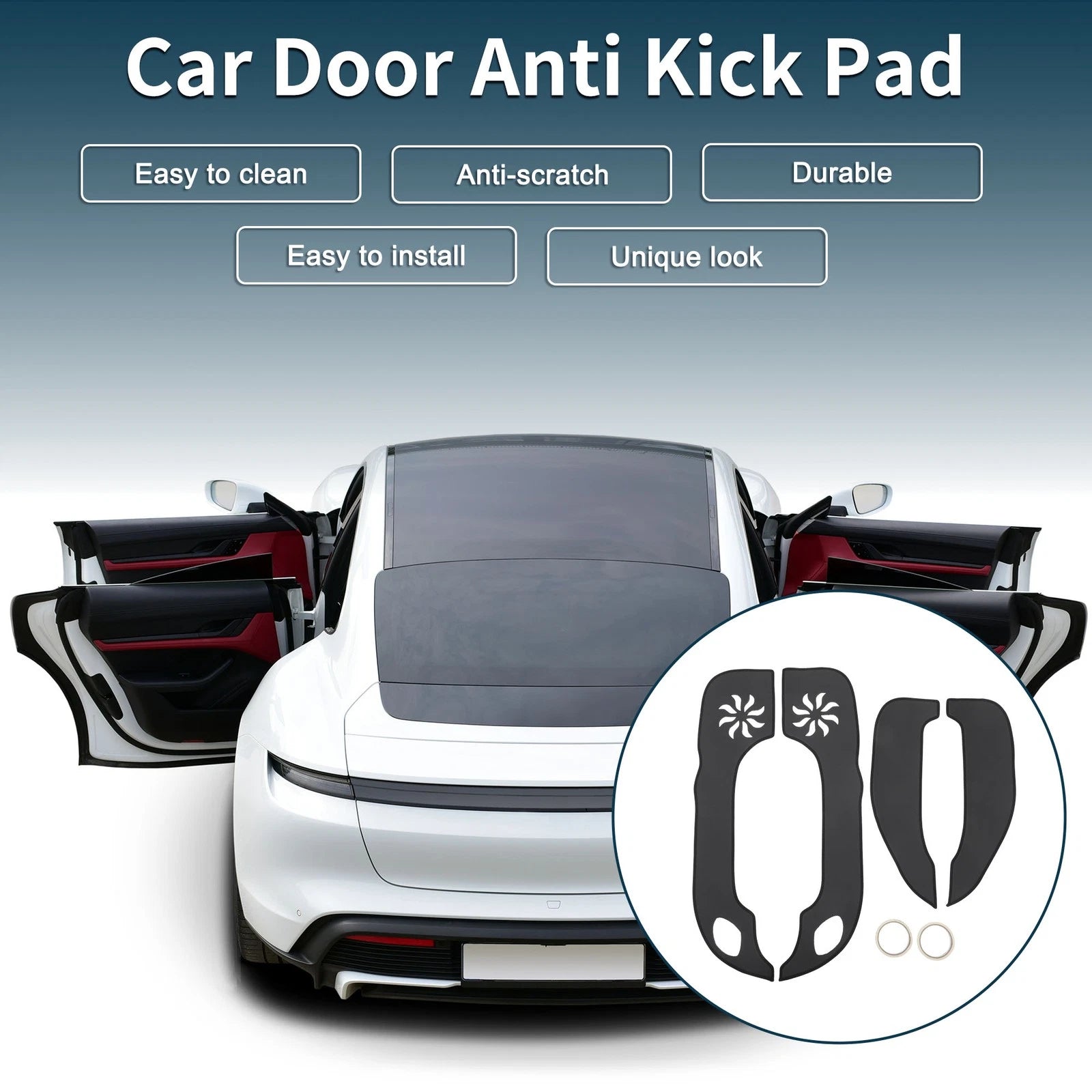 Car Door Anti Kick Pad Sticker Protector for Hyundai Elantra (2011–2016)