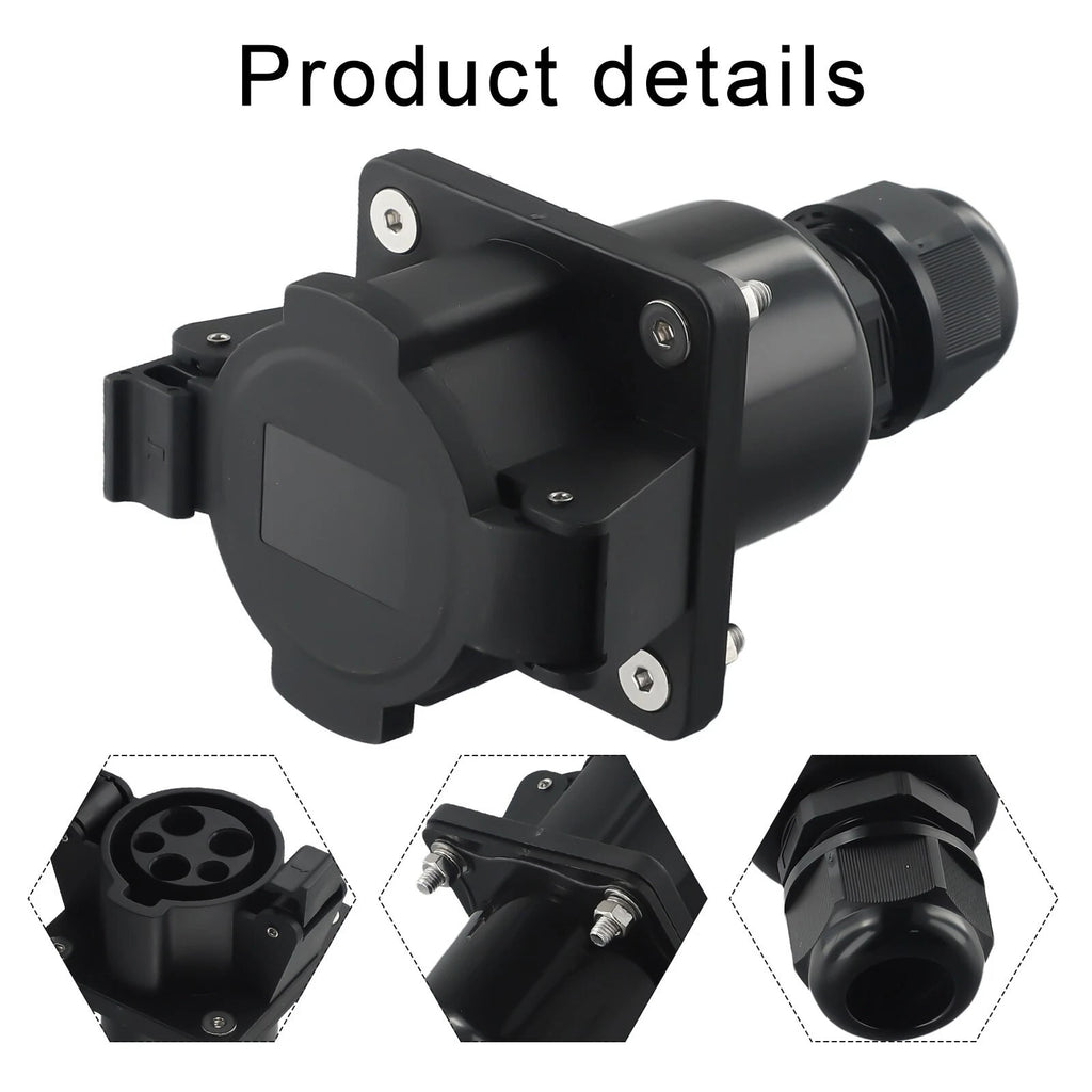 J1772 EV Charging Inlet Socket Type 1 Connector (32 AMP) for Electric Vehicles