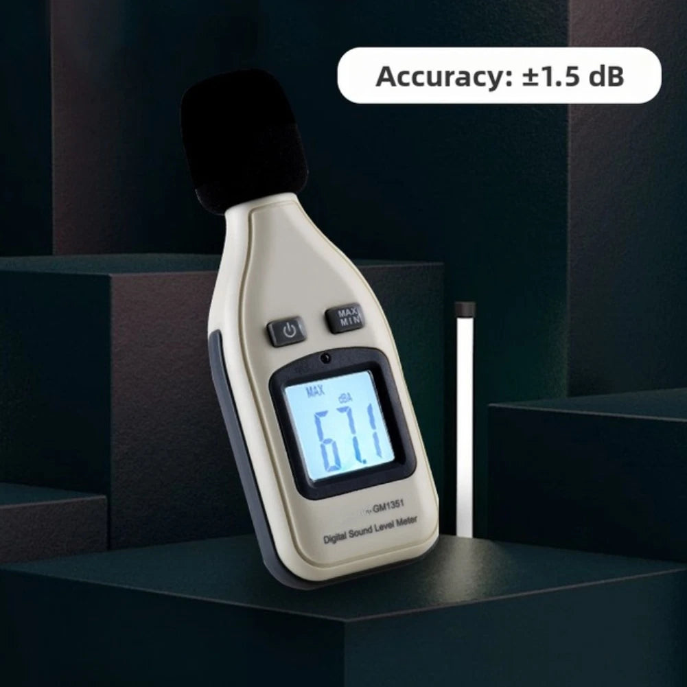 Digital Noise Meter 30-130dBA for Low-light Conditions
