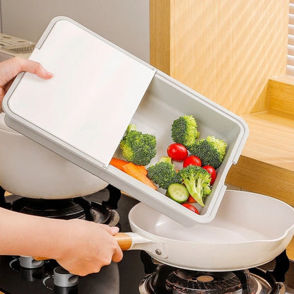 6 in 1 Grater with 5 Blades and Plastic Drain Basket
