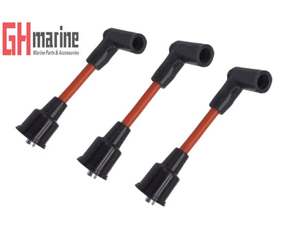 3Pcs Spark Plug-Coil Wires for Mercury 150-200 (Year Not Specified) 813715A1 99215A25 99215A29