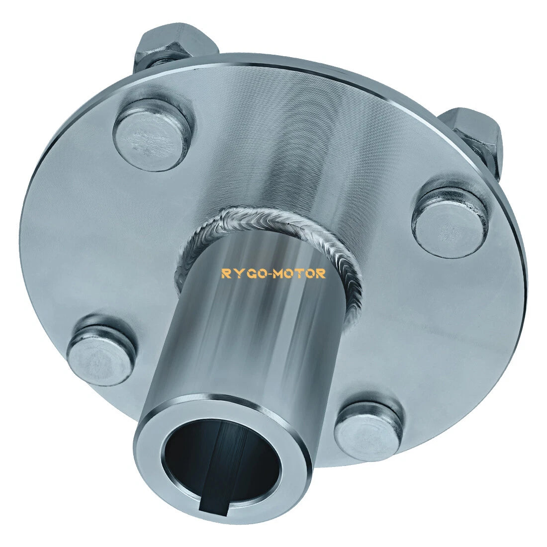 4" x 4" Go-Kart Live Axle Hub with 1" to 3/4" Step-Down for Go-Kart