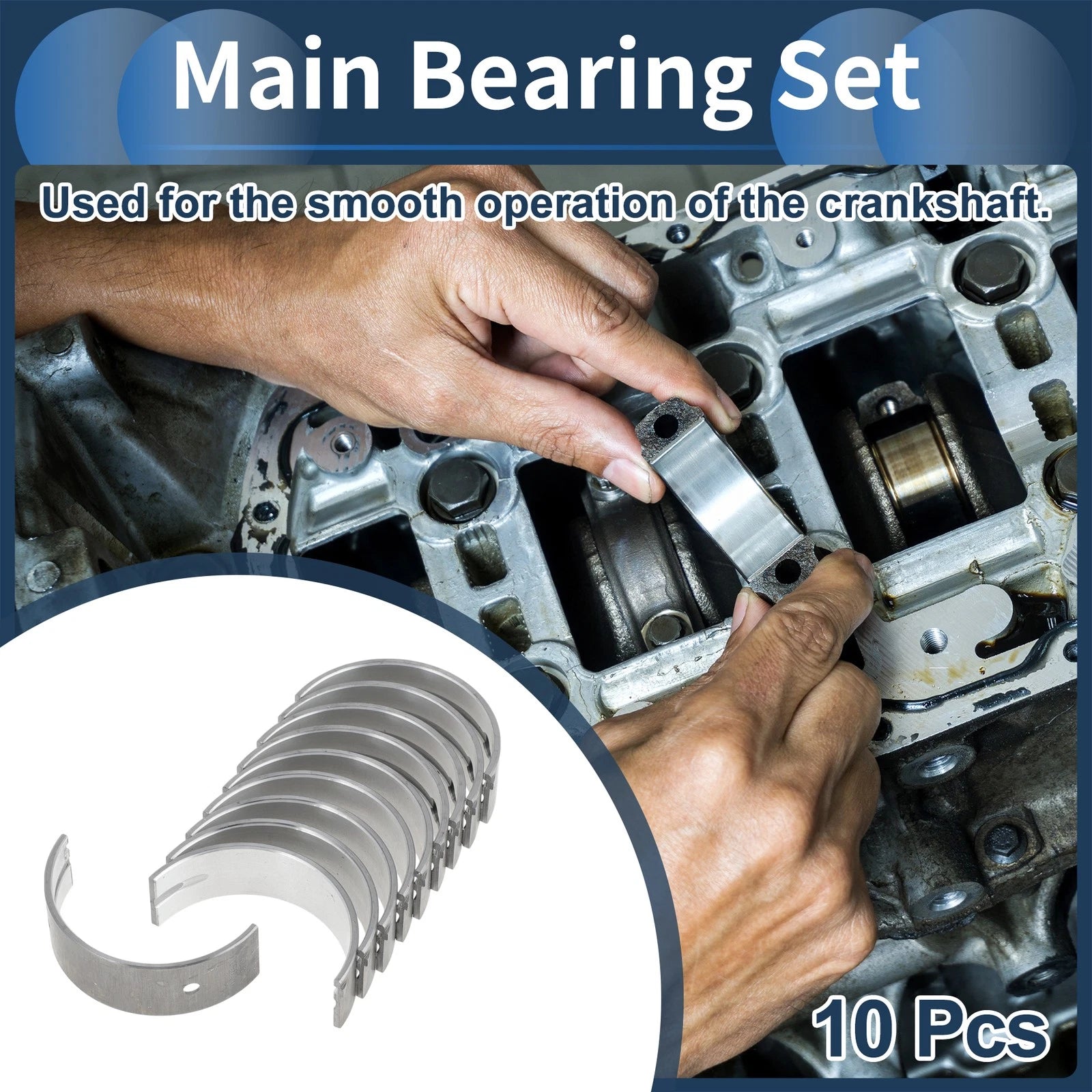 Main Bearing Set for Mitsubishi Lancer (1991–2007)