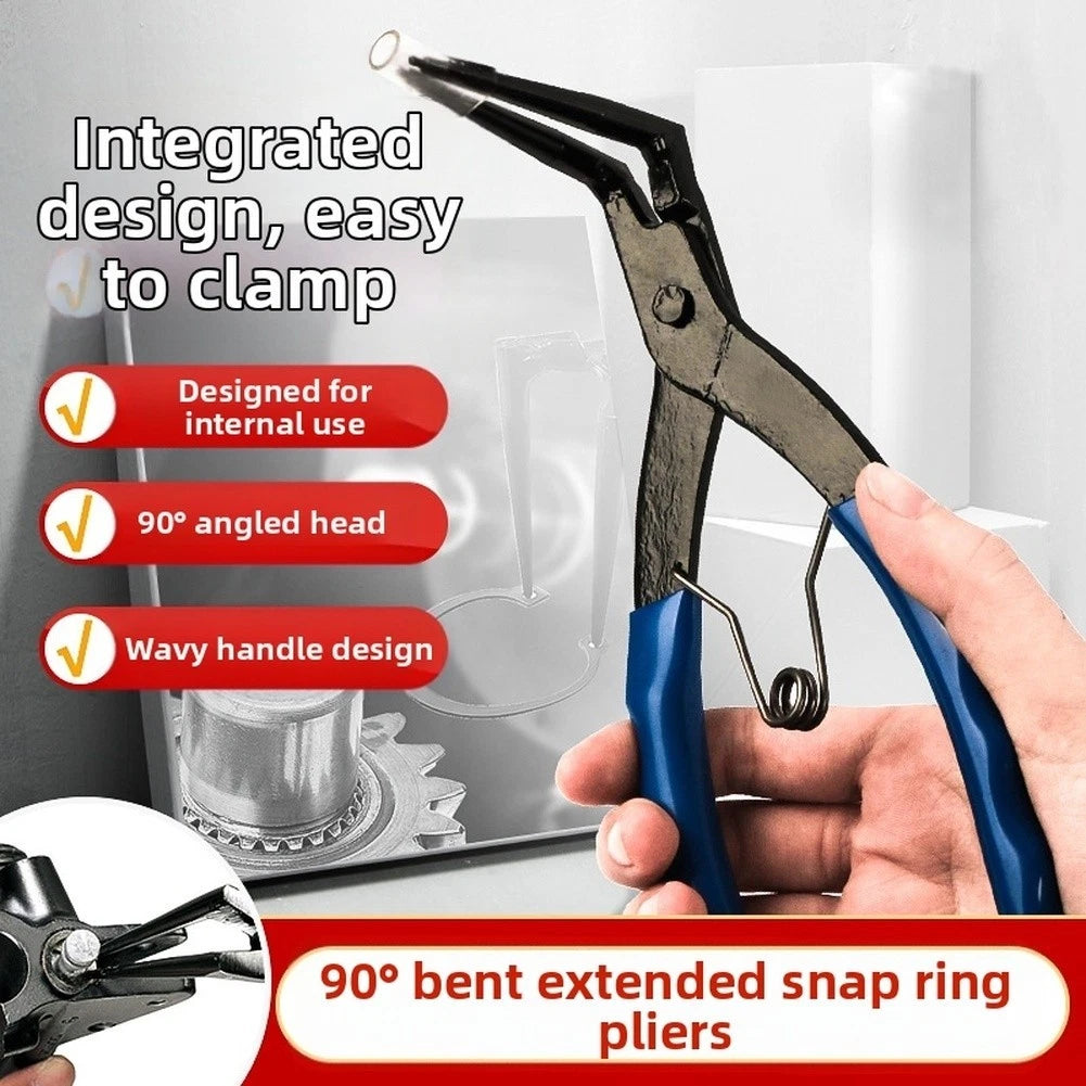 90 Degree Bent Tip Circlip Pliers for Precise Mechanical Use