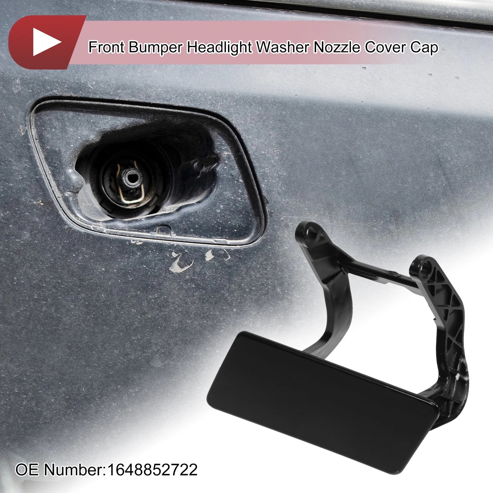 Front Left Washer Nozzle Cover Cap Replacement for Mercedes-Benz GL450 (2007–2012)