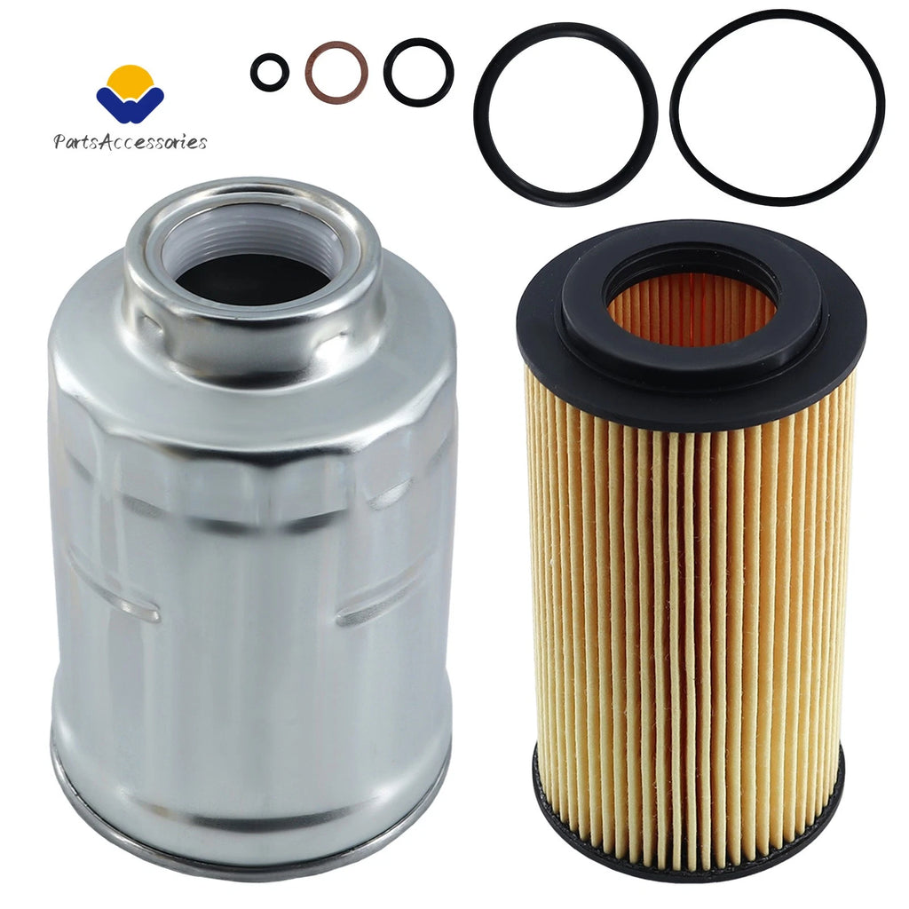 Set of 2 Diesel Fuel & Oil Filters for Kohler (ED0021753180-S, ED0021750010-S)