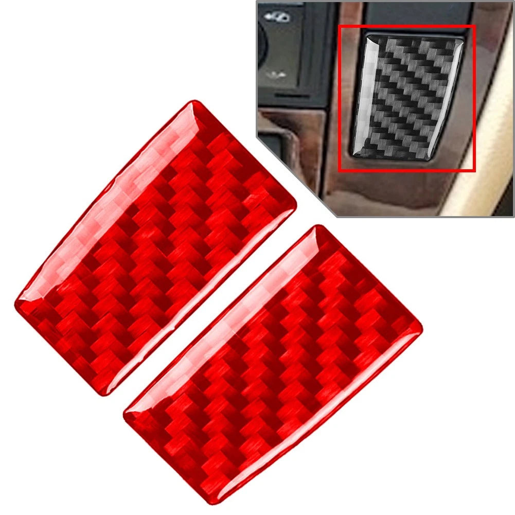 Radio CD Panel Side Button Cover Trim for Volkswagen Passat B5 (2001–2005) Red