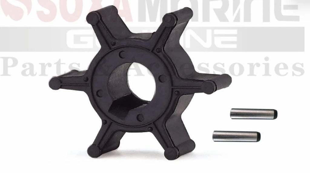 Water Pump Impeller w Key for Yamaha Marine (18-8911, 9-45615)