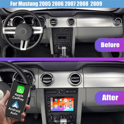 7'' Carplay GPS Stereo Radio for Ford Mustang (2005–2009)