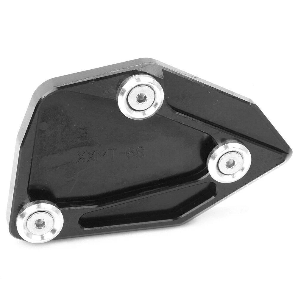 Kickstand Side Stand Extension Pad Plate Fit BMW C650 GT 2012 - 2016 BLACK motor