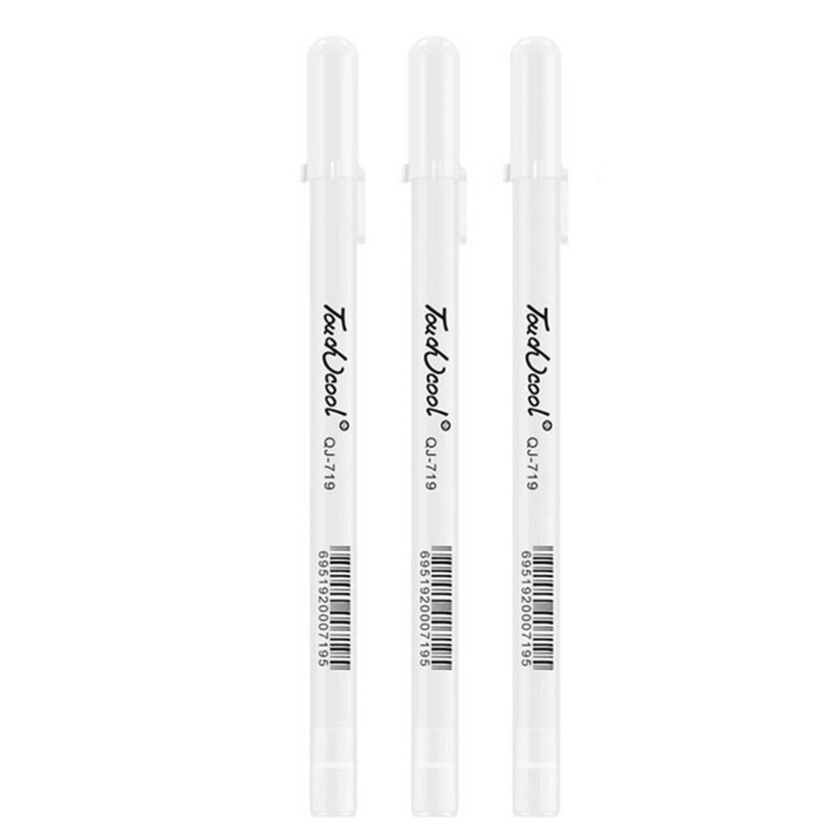 3 Pack White Ink Pens for Art Painting on Dark Paper