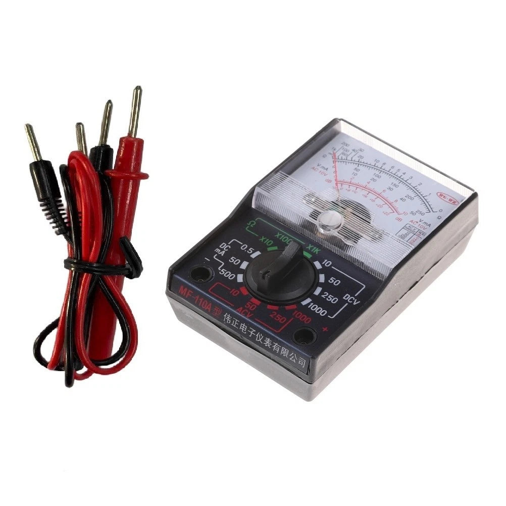 Analog Voltmeter Ammeter Multimeter Tester MF-110A (250V/1000V, 250mA)