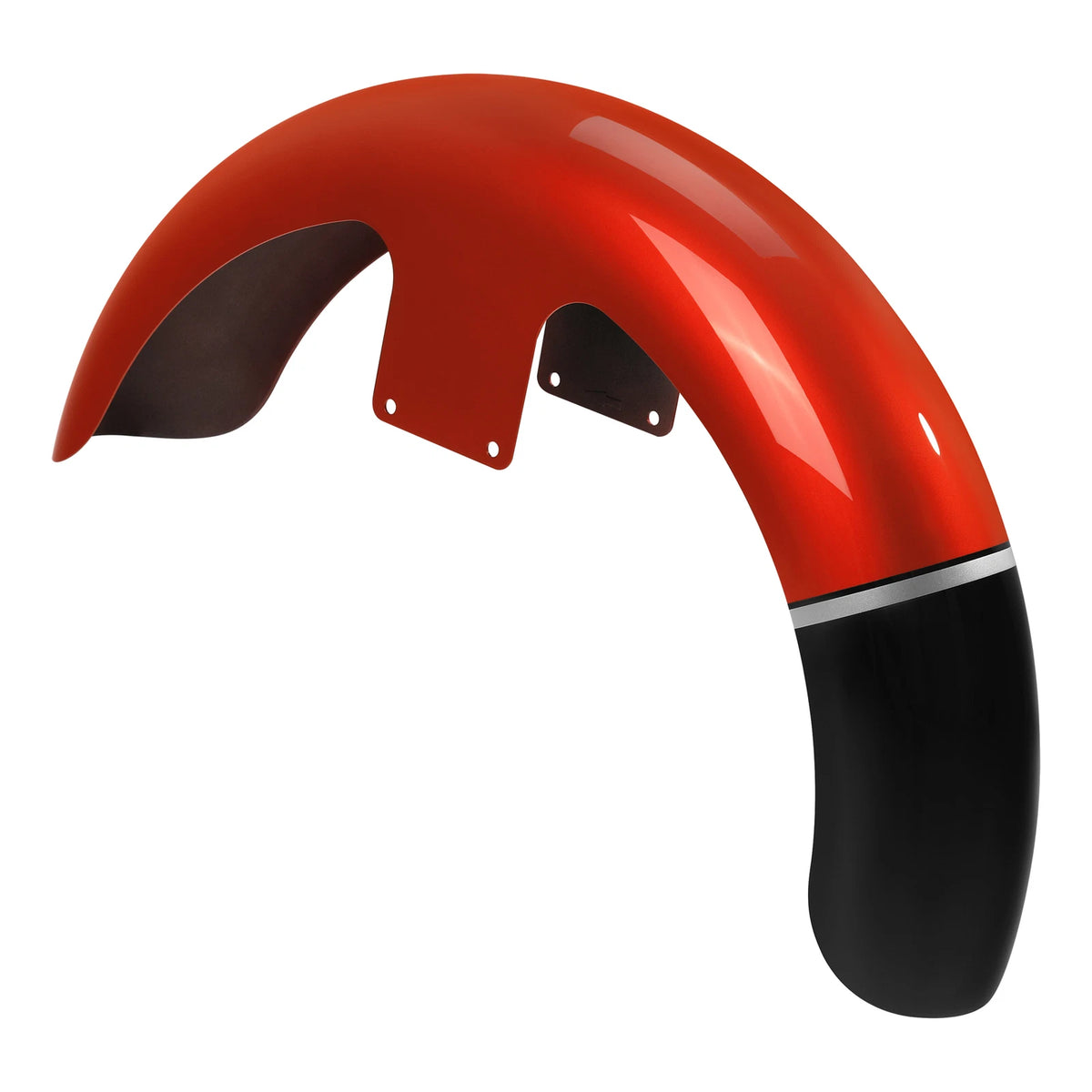 21" Front Fender for Harley Touring (1997–2013) Sunset Orange/Black Fade