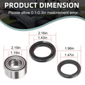 2Pcs Front Wheel Bearing & Seal Kit for Kawasaki Bayou Prairie (300–400)