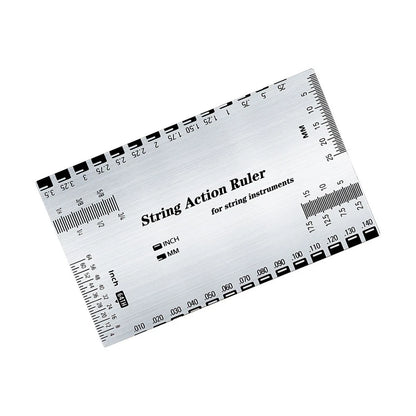 Iron String Clearance Ruler for Guitar Bass Setup (8.5x5.4cm)