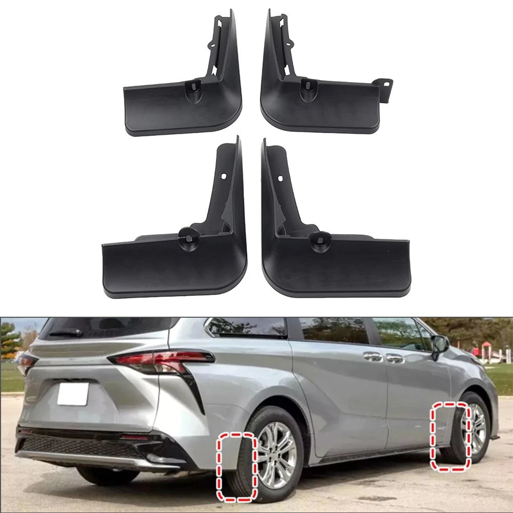 Mud Flaps Splash Guards for Toyota Sienna (2021–2024)