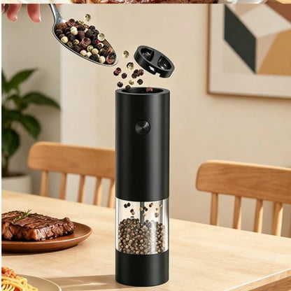 2X Electric Salt and Pepper Grinder Set with LED Light Base