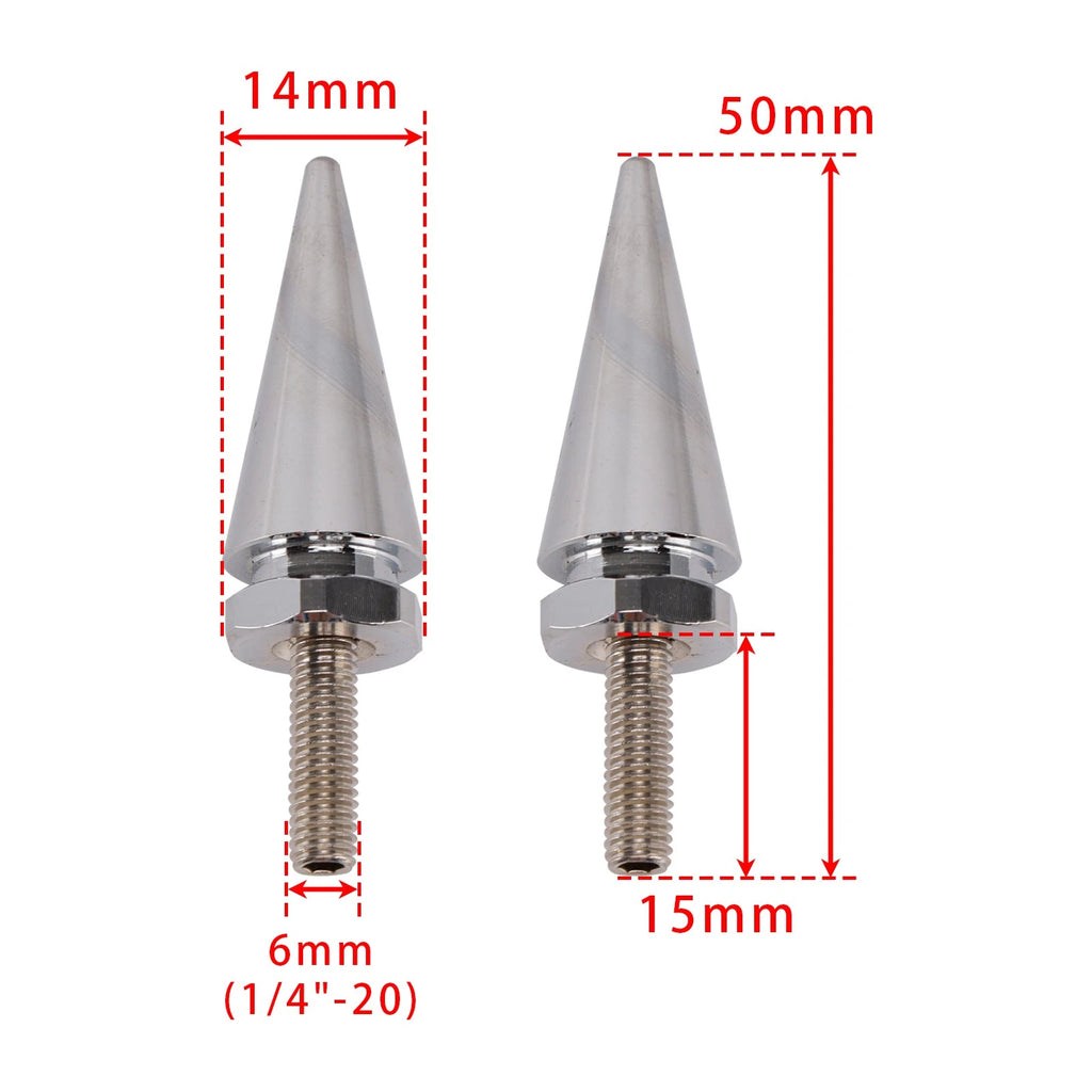 3X Windshield Fairing Mounting Spike Bolts for Touring (2014–2025)