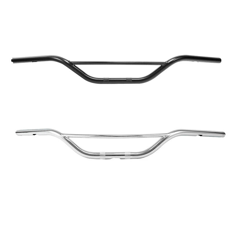 1'' Ape Hanger Handlebar for Harley Softail Fatboy (Chrome/Black)